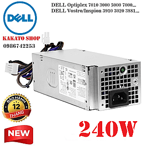 Nguồn Dell 240W Chính Hãng | Thay Thế L240EBS-00, FHRVJ Cho Inspiron, OptiPlex, Vostro thế hệ Intel 12th, 13th, 14th