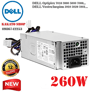 Nguồn Dell 260W Chính Hãng | Model L260EBS-00 Cho OptiPlex 7020, Inspiron 3030, Vostro 3910