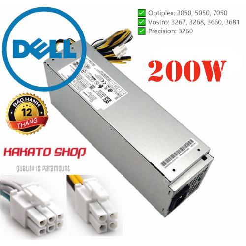 Nguồn Dell 200W Chính Hãng - L200AS-00 | Cho Optiplex 3060, 3070 SFF & Vostro 3470